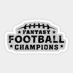 Fantasy Football League Champions Distressed Grunge Bragging Rights 2024 Sticker